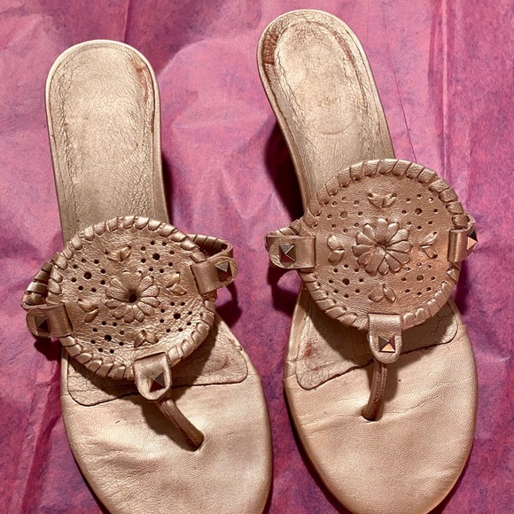 Jack Rogers Shoes - Jack Rodgers Devyn Demi-Wedge Sandal Platinum